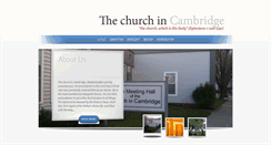 Desktop Screenshot of churchincambridge.org