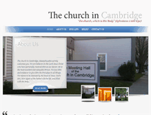 Tablet Screenshot of churchincambridge.org